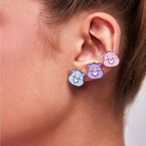 Care Bear Enameled Licensed Character Stud Earrings